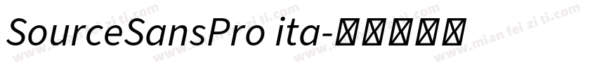 SourceSansPro ita字体转换